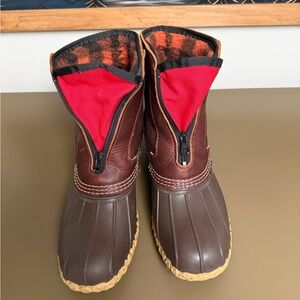 L.L. Bean Boots Men’s 8M Fleece Lined Front-Zip